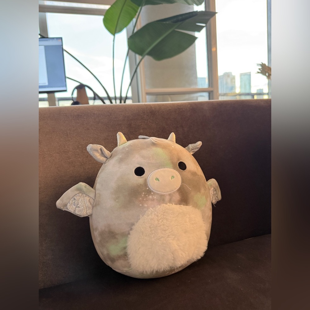 Will the Dragon Squishmallow – Silver Horns, Pastel Plush, Super Soft!